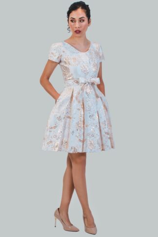 Vestido perla brocado Brigitte Gala